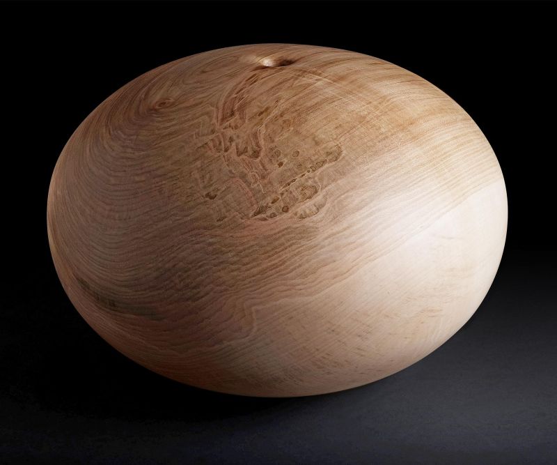 Large Hard Maple Hollow Form
