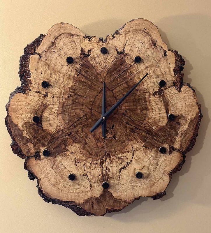 Burl Clock