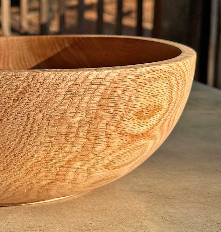 Large Oak Bowl