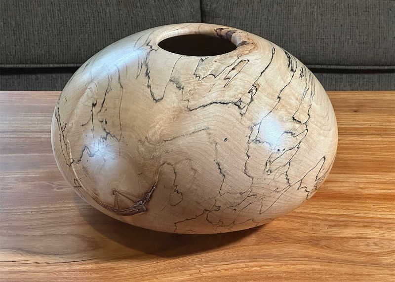 Spalted Maple Hollow Form 1