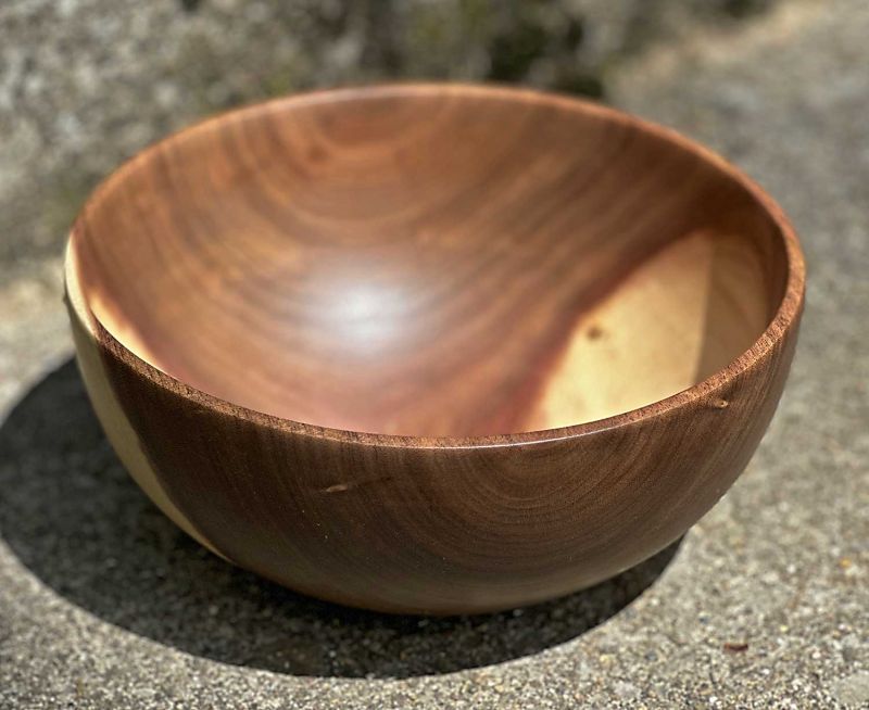 Thin Walled Walnut Bowl 2