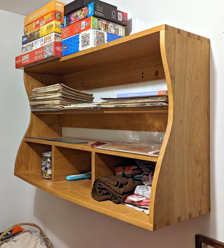 Sewing Room Shelves