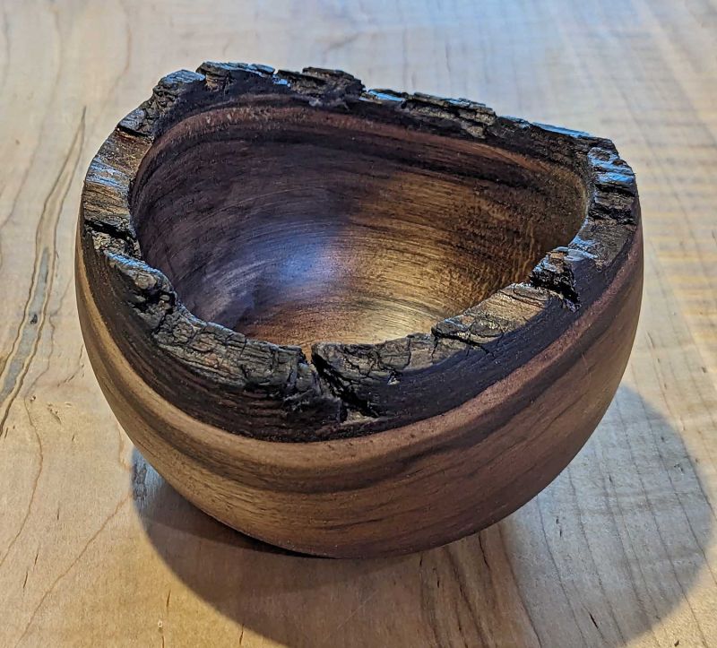 Live Edge Walnut Whatnot Bowl